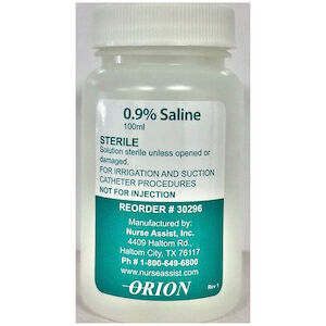 SODIUM CHLORIDE  .9% STERILE 100ML 48/CS